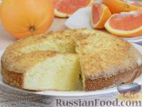 Фото к рецепту: Апельсиновый пирог с кукурузной мукой
