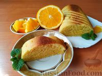 Фото к рецепту: Постный апельсиновый кекс