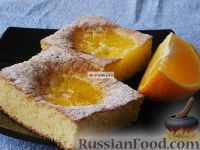 Фото к рецепту: Открытый пирог с апельсинами