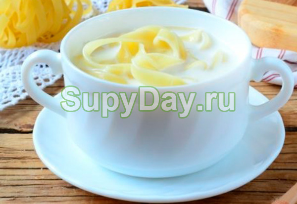 Туркменский молочный суп с вермишелью Суитли-унаш