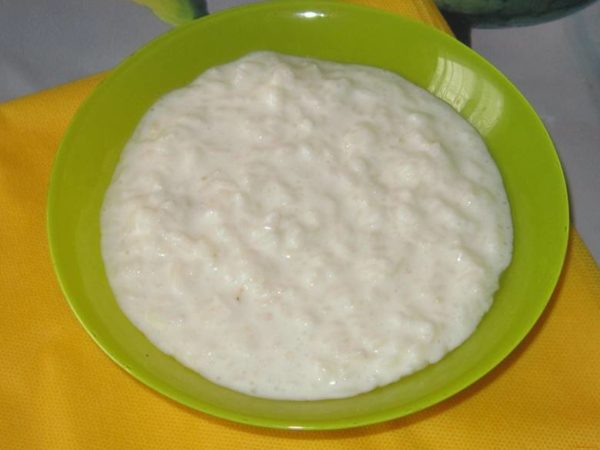 Рисовая каша на сухом молоке