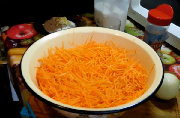 морковь по-корейски 2 трём морковь