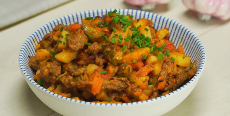 Мясо по-татарски - пошаговый рецепт с фото