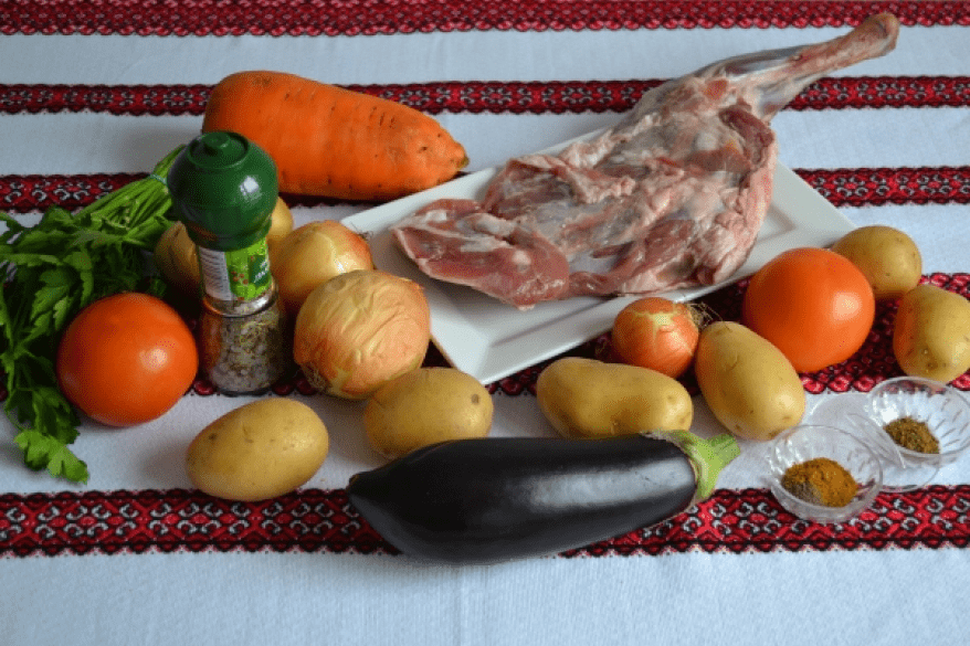 Мясо по грузински с овощами рецепт с фото