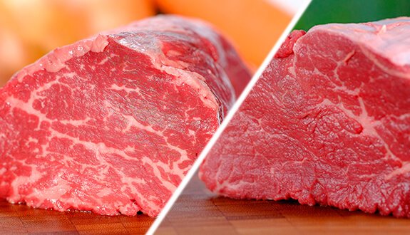 Мраморное и простое мясо отличия