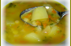 Очень вкусный постный гороховый суп