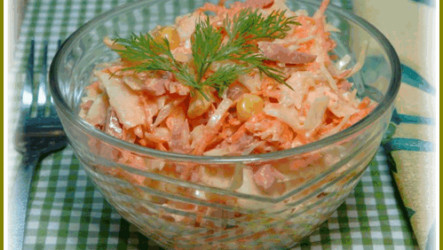 Салат из плавленых сырков – очень простой рецепт